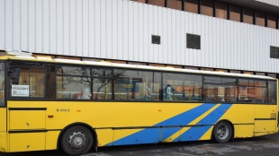 Testovacie miesto v autobuse