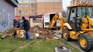 Havária potrubia na Partizánskej ulici