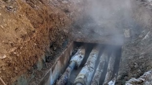 Havária potrubia na Laboreckej ulici