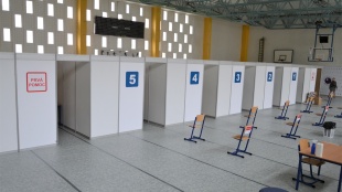 Vakcinačné centrum v Humennom - Obchodná akadémia (telocvičňa)