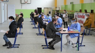 Veľkokapacitné očkovanie v Humennom (6.3.)
