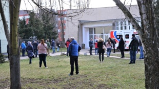 Veľkokapacitné očkovanie v Humennom (6.3.)