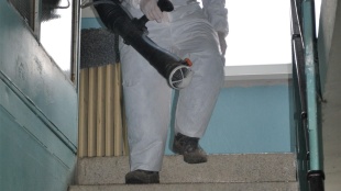 Dezinfekčný postrek v Dome osobitného určenia
