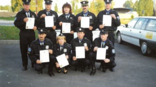 Mestská polícia - školenie policajných taktík, Žilina 1992