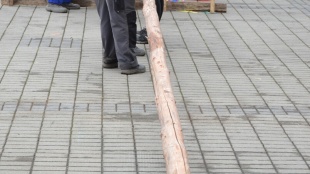 Stavanie mája v réžii pracovníkov TS