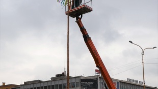 Stavanie mája v réžii pracovníkov TS