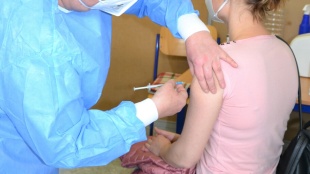 Veľkokapacitné očkovacie centrum v Humennom (16.5.)