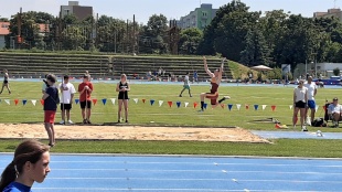 Patrik Megela (2. kolo Slovenskej atletickej ligy v Trnave)