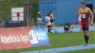 Patrik Megela (2. kolo Slovenskej atletickej ligy v Trnave)