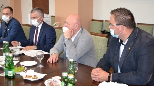 Pracovné stretnutie Miloša Merička a Jaroslava Kmeťa