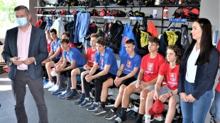 Hokejisti SR U-16 v Humennom