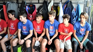 Hokejisti SR U-16 v Humennom