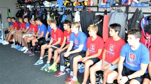 Hokejisti SR U-16 v Humennom
