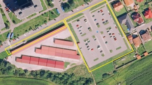 Košická ulica - spevnené plochy