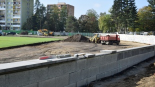 Rekonštrukcia tartanovej dráhy - II. fáza (október 2021)