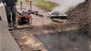 Havária hlavného horúcovodu JUH (Laborecká ulica)