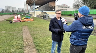 O výstavbu ľahkoatletického štadióna sa zaujímala spravodajská televízia
