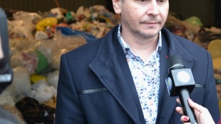 Primátor mesta Miloš Meričko v areáli Technických služieb