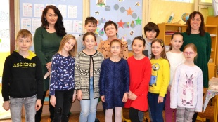 Iustínka v kolektíve 4.A (ZŠ Kudlovská)