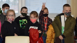 Štvrtáci navštívili primátora mesta Miloša Merička