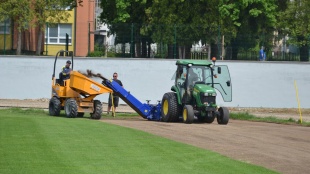 Kontrolný deň výstavby atletického štadióna (17.5.2022)