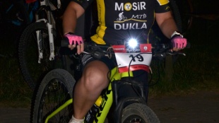 Nočná cyklistická časovka na Hubkovej