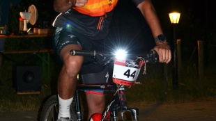 Nočná cyklistická časovka na Hubkovej