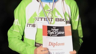 Nočná cyklistická časovka na Hubkovej
