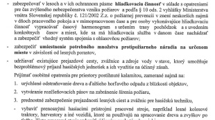 OZNAM: Čas zvýšeného nebezpečenstva vzniku požiaru