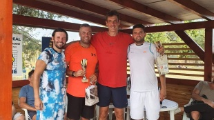 Boco open 2022 - zľava Drahoš Mihališin, František Bačovčin, Andrej Kravárik a Lukáš Albičuk