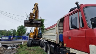 Prečistenie koryta Humenského potoka