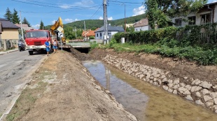 Prečistenie časti koryta Humenského potoka