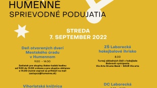 Dni mesta Humenné 2022 - sprievodné podujatia (7.9.)