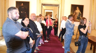 Zahraničná návšteva v kaštieli