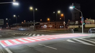 Priechod pre chodcov na Družstevnej ulici