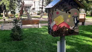 Knižné búdky - participatívny rozpočet mesta Humenné 2022 - Park Jednička
