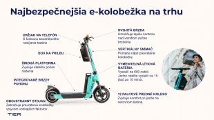 E-kolobežky TIER už aj v Humennom.