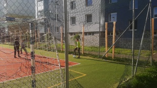 Oplotenie ihriska (Partizánska ulica) - október 2022