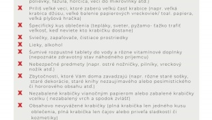 Čo by nemala obsahovať krabica od topánok?
