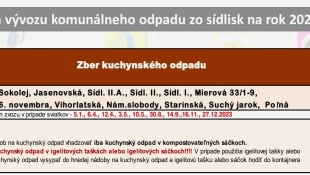 Harmonogram 2023 - vývoz odpadu