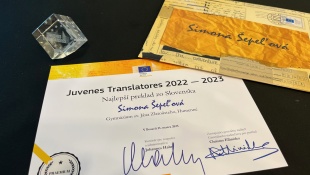 Simona Šepeľová (Gymnázium sv. Jána Zlatoústeho) - najlepšia prekladateľka 2022
