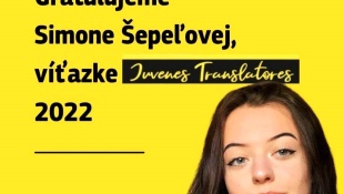 Simona Šepeľová (Gymnázium sv. Jána Zlatoústeho) - najlepšia prekladateľka 2022