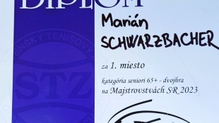 M-SR v tenise jednotlivcov (Marián Schwarzbacher, kat. 65 až 69 rokov)