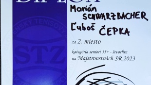 M-SR v tenise jednotlivcov (Marián Schwarzbacher, kat. 65 až 69 rokov)