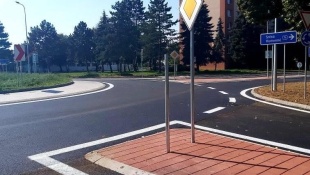 Okružná križovatka v Strážskom (slávnostné otvorenie)