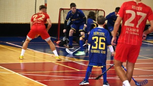Priateľský florbalový zápas: mladší žiaci FBK Humenné - muži FK Humenné
