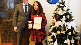 Zuzana Švecová na návšteve u primátora mesta