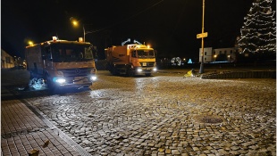 Čistenie mesta po silvestrovskej oslave