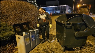 Čistenie mesta po silvestrovskej oslave