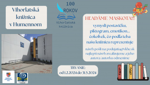 Knižnica hľadá maskota